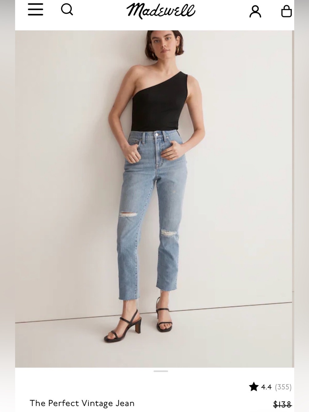 Madewell Perfect Vintage Distressed Jean